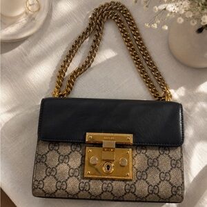 Authentic Gucci Padlock GG Supreme Shoulder Bag
